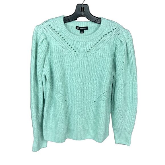 INC International Concepts Paleo Pales Pullover Sweater Mint Green Powder Medium - Picture 1 of 15